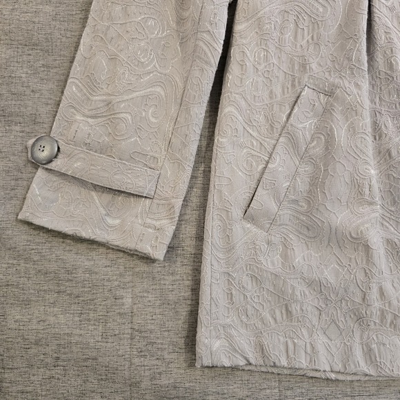 Toffee Apple Women's Jacket Button Up Lapel Dressy Textured Tapestry  Large - Picture 10 of 11